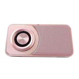 SHABA VS-025 Ultra-Thin Portable Bluetooth Speaker Support TF Card(Rose Gold)