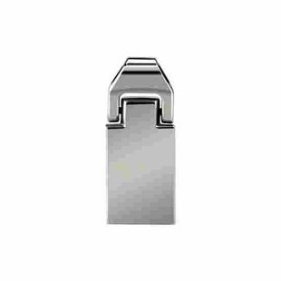 It02 High-Speed USB 2.0 Chain Buckle Metal USB Flash Drives, Capacity: 128GB(White)