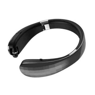 Telescopic Neck-Mounted Folding Bluetooth Earphone(Black)
