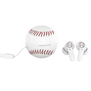 JYP-LR01 TWS Bluetooth 5.1 Spherical Sports Noise-Cancelling Headphone(Baseball)