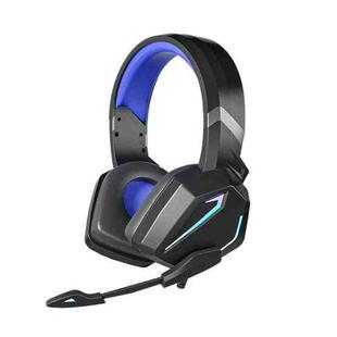 Soyto SY-G20 RGB Dual Streamer Gaming Computer Headset, Style: Lighting Version (Black Blue)