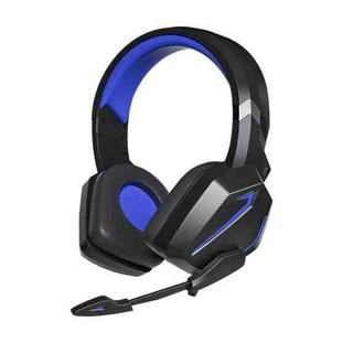 Soyto SY-G20 RGB Dual Streamer Gaming Computer Headset, Style: Non-luminous Version (Black Blue)