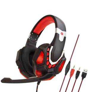 Soyto G10 Gaming Computer Headset For PC (Black Red)