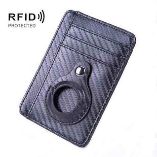 RFID PU Anti-Theft Card Holder Thin Tracker Card Holder For Airtag(Carbon Fiber)