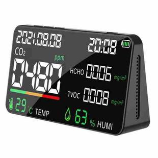 HD05 5 In1 CO2 TVOC HCHO Detector Air Quality Monitor, Specification: Black Infrared