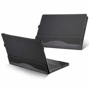 PU Leather Laptop Protective Case For HP Envy X360 15-BP / CN / DR / DS(Black)