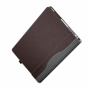13.3 inch PU Leather Laptop Protective Case For HP SPECTRE X360(Brown)