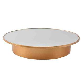20cm Mirror Two-way Turntable Display Stand Video Shooting Props Turntable(Gold)