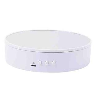 15cm Adjustable Speed Rotating Display Stand Props Turntable(White Mirror)