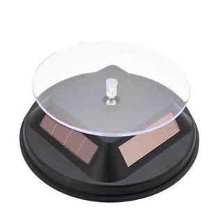 12cm Solar Rotating Display Stand Props Turntable(Black)