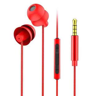 EN3900 3.5mm Plug In-Ear Wired Control Earphone with Mic(Red)
