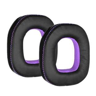 2pcs Sponge Earpad For Logitech Astro A50 Gen3/Gen4 Headset(Black+Purple)