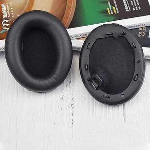 2pcs PU Leather Earpads For Sony WH-1000XM4, Color: Black+Buckle