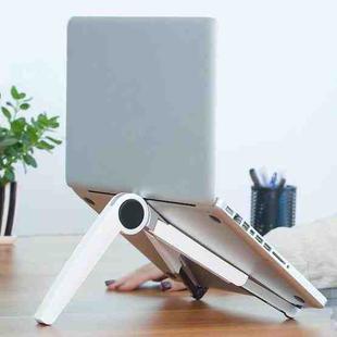 UP-1S Foldable Laptop Stand Mobile Phone Tablet Desktop Stand(White)
