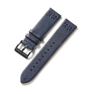 X Suture Quick Release Thick Waterproof Watch Band, Specification: 20mm(Blue)