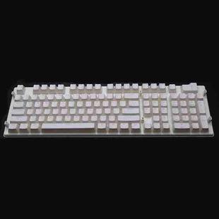 Pudding Double-layer Two-color 108-key Mechanical Translucent Keycap(White)