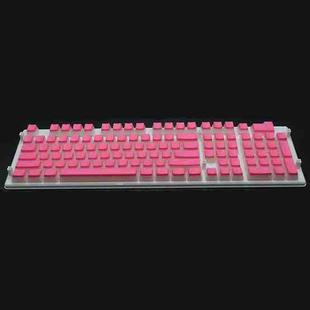 Pudding Double-layer Two-color 108-key Mechanical Translucent Keycap(Pink)