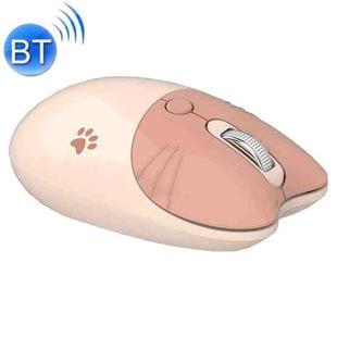 M3 3 Keys Cute Silent Laptop Wireless Mouse, Spec: Bluetooth Wireless Version (Milk Tea)
