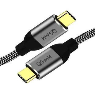 QGeeM QG-CC03 Type-C to Type-C USB3.1 Data Cable, Length: 1.8m(Black)