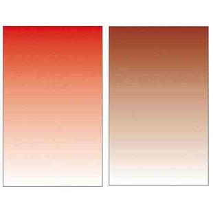 54 x 83cm Gradient Morandi Double-sided Film Photo Props Background Paper(Red / Gold Brown)