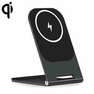 Y56 15W Folding Magnetic Wireless Charging Stand for iPhone 12 and Above(Black)