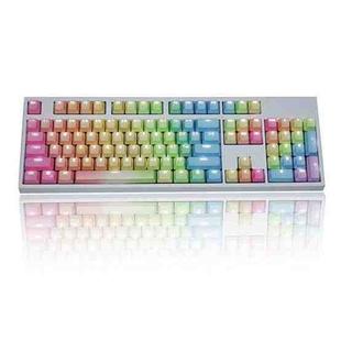 104 Keys Light-transmitting Dip-dyed Keycaps(Rainbow Dip)