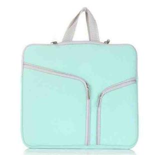 T228 Diving Material Computer Bag Multi-pocket Laptop Liner Bag, Size: 13 Inch(Mint Green)