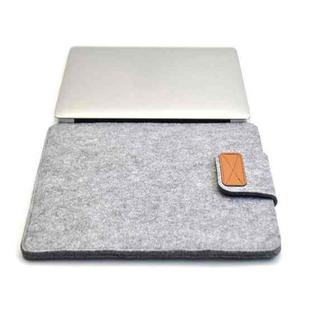 Vertical Felt Laptop Bag Tablet Sleeve Bag, Size: 13 Inch(Light Grey)