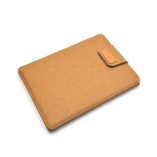 Vertical Felt Laptop Bag Tablet Sleeve Bag, Size: 14 Inch(Khaki)