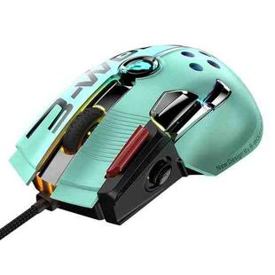 ZIYOU LANG M2 11 Keys 1200DPI Game Drive Free Macro Definition Wired Mouse, Cable Length: 1.7m(Macaron Green)