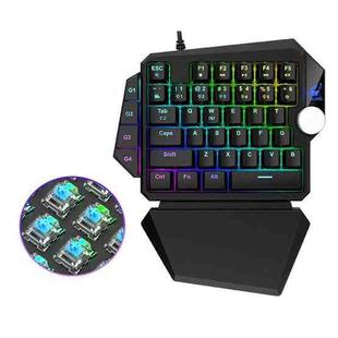 ZIYOU LANG K5 39 Keys RGB Mechanical Gaming Keyboard For PS4, Cable Length: 1.5m(Black Green Shaft)