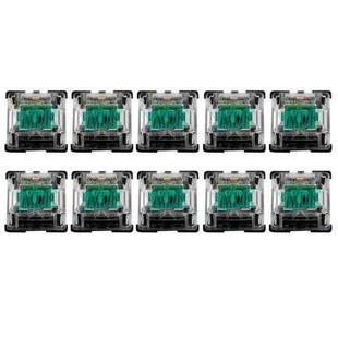 10 PCS Gateron G Shaft Black Bottom Transparent Shaft Cover Axis Switch, Style: G5 Foot (Green Shaft)