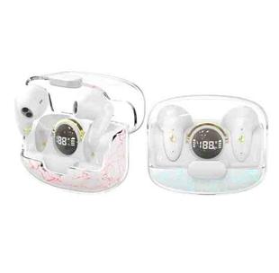 TWS Wireless Bluetooth Headset In-ear Space Capsule Gaming Headset(Transparent White)