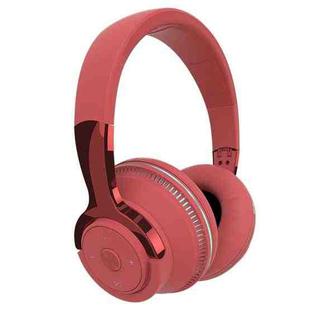 H2 Colorful Luminous Subwoofer Folding Retractable Card Wireless Bluetooth Headset(Red)