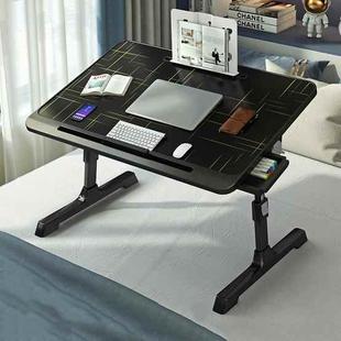 N6 Liftable and Foldable Bed Computer Desk, Style: Drawer+Shelf