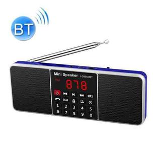 L-288AM  Bluetooth Dual Speaker Radio MP3 Player Support TF Card/U Disk with LED Display(Blue)
