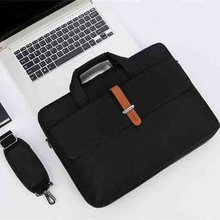 Multifunctional Wear-resistant Shoulder Handheld Laptop Bag, Size: 13 - 13.3 inch(Black)
