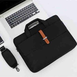 Multifunctional Wear-resistant Shoulder Handheld Laptop Bag, Size: 14 - 14.6 inch(Black)