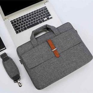 Multifunctional Wear-resistant Shoulder Handheld Laptop Bag, Size: 14 - 14.6 inch(Gray)