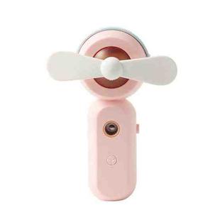 FS-01 Home Portable Folding Manual USB Mini Hydrating Fan(Pink)