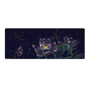 300x800x3mm Locked Large Desk Mouse Pad(2 Lotus)