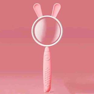 3x Magnifying Glass HD Cartoon Magnifying Glass Toy Gift For Children(Pink Rabbit)