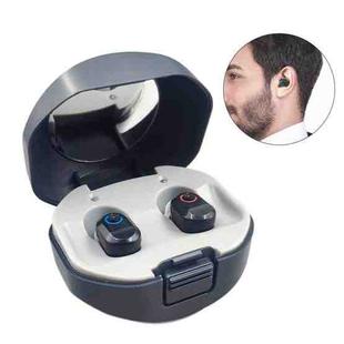 TWS On-Ear Sound Amplifier Hearing Aid with Charging Compartment(Black)