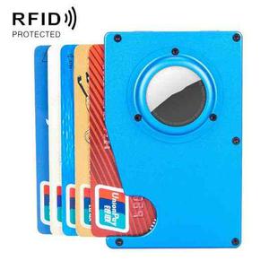 Tracker Card Holder Anti Loss RFID Wallet Card Holder for AirTag(Blue)