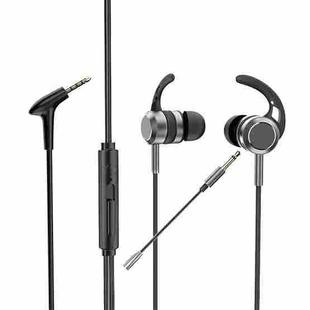 Heavy Bass Metal Wired Double Microphone Electric Versus Headphones, Colour: 3.5mm Interface