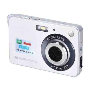 K09 48 Million Pixel CCD HD Digital Camera Retro Self-Portrait Video Camera(Silver)