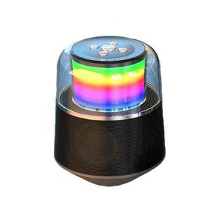 S6 RGB Colorful Lights Mini Bluetooth Speaker(Dazzling black)