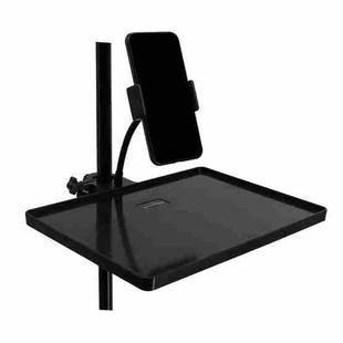 Live Broadcast Bracket Sound Card Tray Plastic Pallet Rack,Style: V3+Hose Mobile Phone Clip 