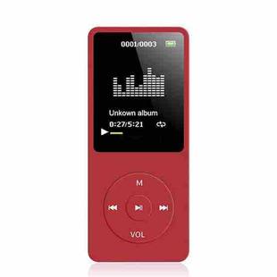 Card Ultra-thin Lossless MP4 Player With Screen(Red)