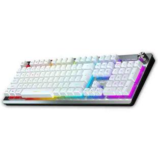 LANGTU K002 104 Keys Wired Luminous Office Game Mechanical Keyboard, Cable Length: 1.5m(White Mixed Color)
